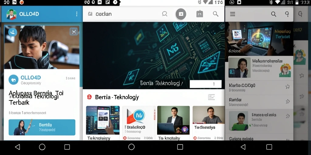 Tampilan antarmuka OLLO4D yang sederhana dan informatif.