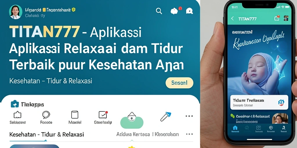 Antarmuka pengguna TITAN777 yang sederhana dan menenangkan untuk tidur yang berkualitas.